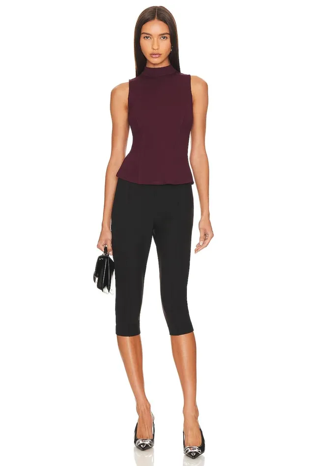 Lovers and Friends Tops Women Tanya Top Midnight Burgundy Lovers and Friends Tops Women Tanya Top Midnight Burgundy