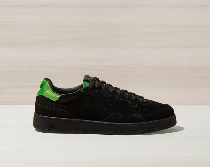 Low Tops Men P448 Yam BlackNeon Green