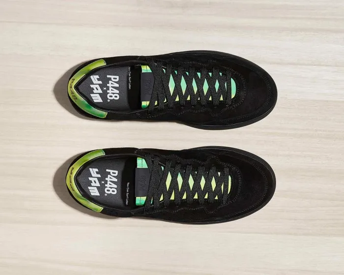 Low Tops Men P448 Yam BlackNeon Green Low Tops Men P448 Yam BlackNeon Green