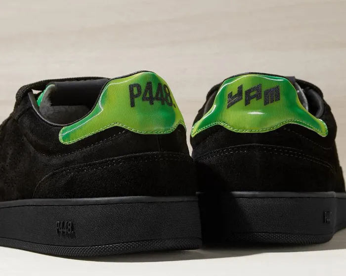 Low Tops Men P448 Yam BlackNeon Green Low Tops Men P448 Yam BlackNeon Green