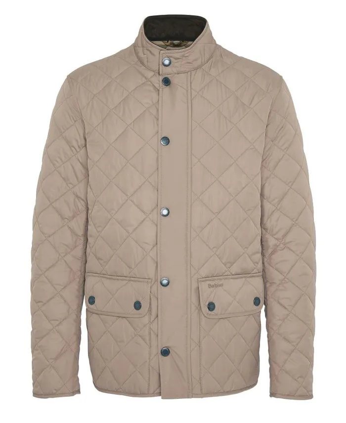 Lowerdale Quilted Jacket Dark Mossdress Men Barbour Quilted Jackets