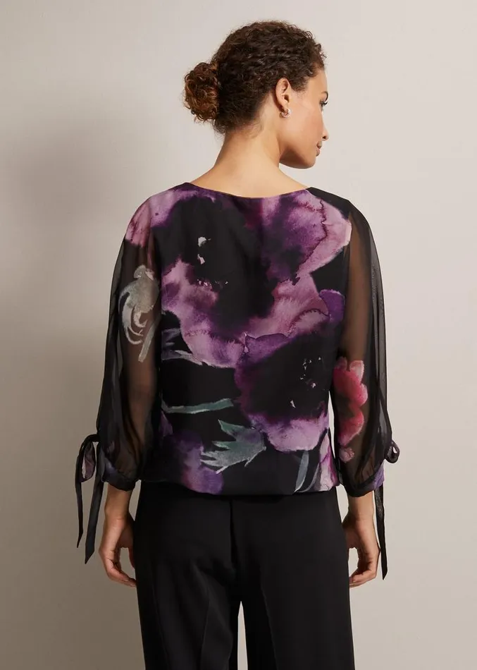Lucinda Floral Top Multicoloured Women Phase Eight Shirts and Blouses