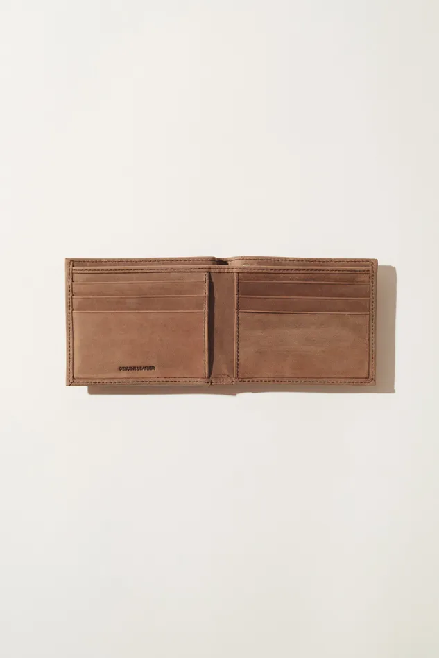 Lucky Brand Bags and Wallets Men Wallet Card Holder And Loop Chain Gift Set Dark Brown