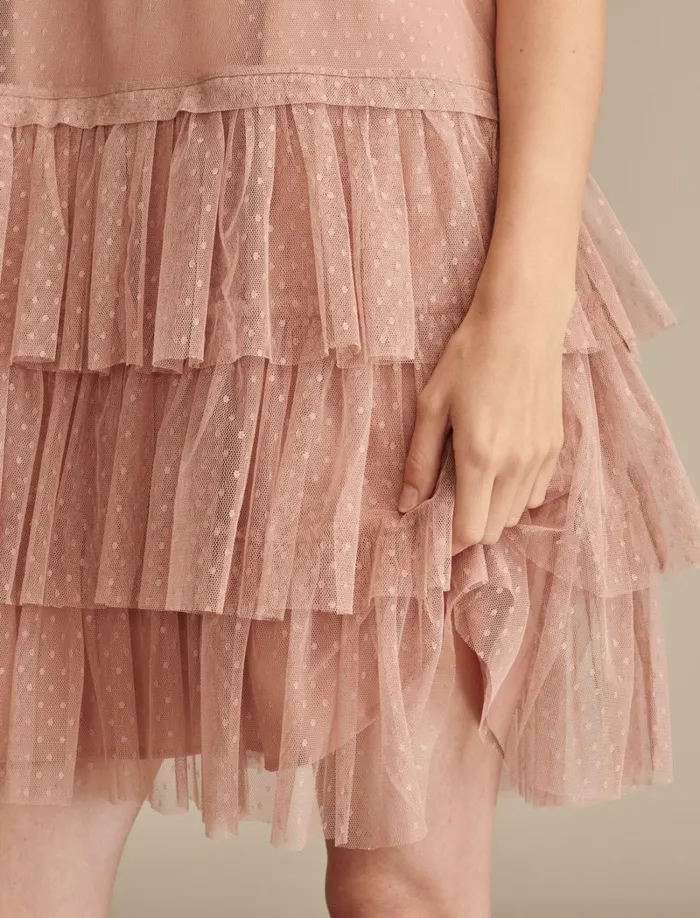 Lucky Brand Dresses Women Tulle Party Mini Dress Pink