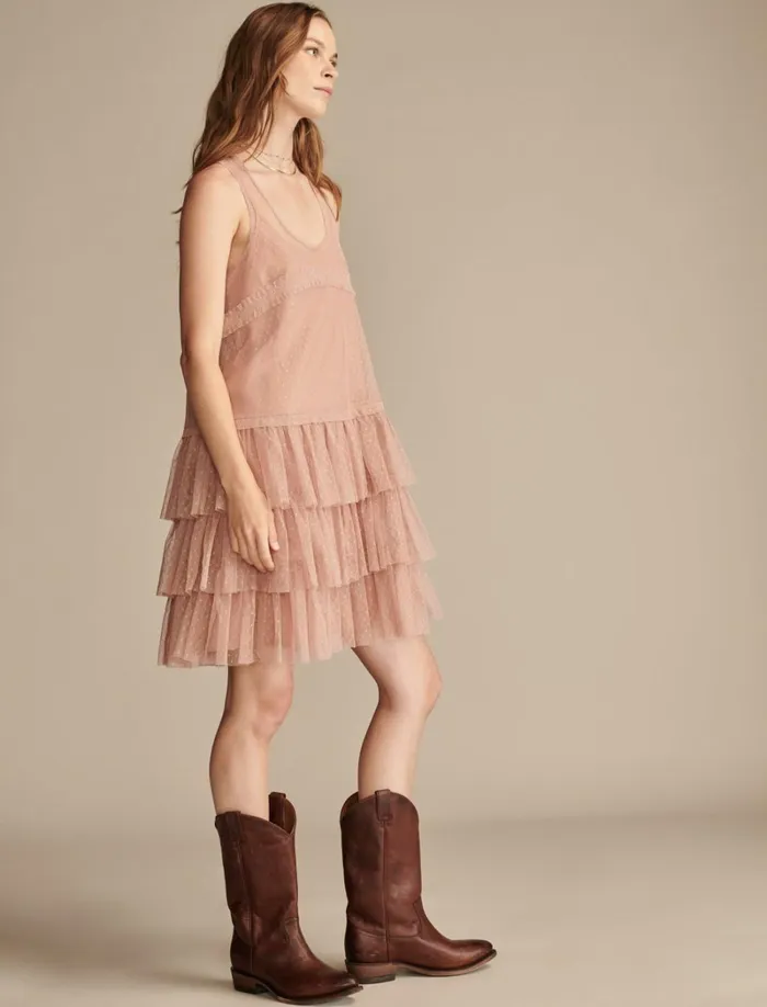 Lucky Brand Dresses Women Tulle Party Mini Dress Pink