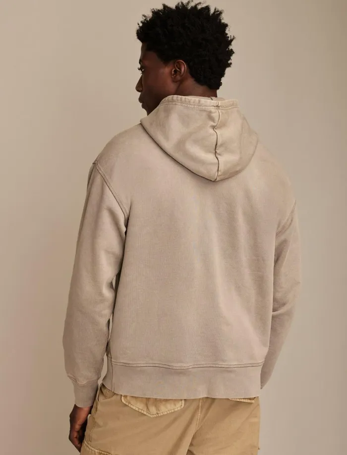 Lucky Brand Graphic Tees Men Army Hood Frost Grey