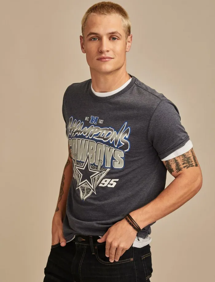 Lucky Brand Graphic Tees Men Dallas Cowboys Graphic Tee 437 Navy