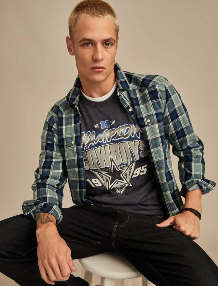 Lucky Brand Graphic Tees Men Dallas Cowboys Graphic Tee 437 Navy