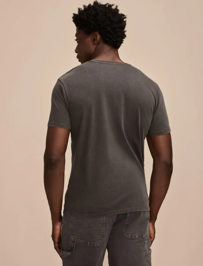 Lucky Brand Graphic Tees Men Fender Strat Drawings Jet Black