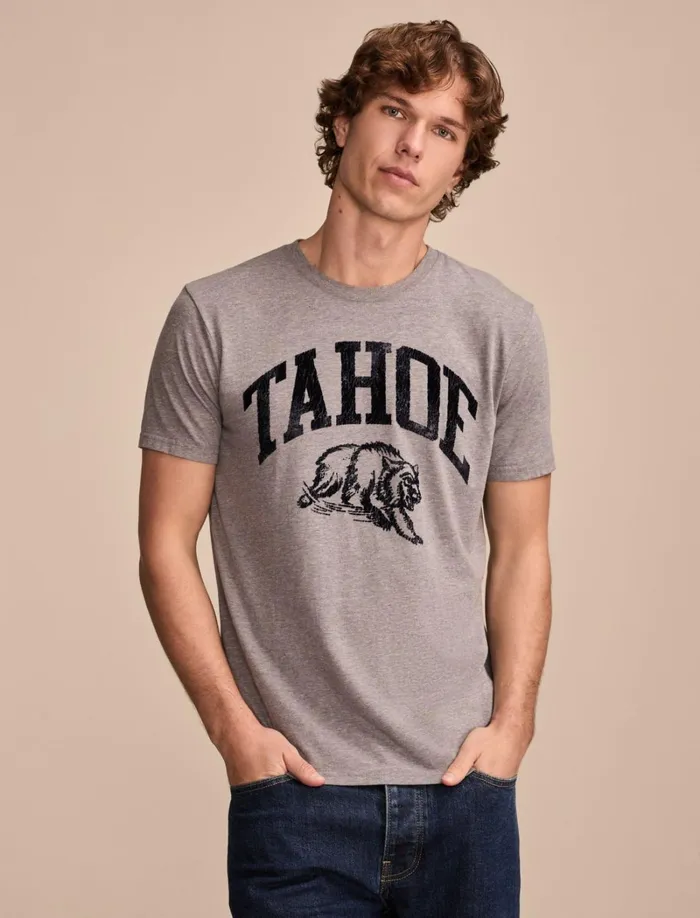 Lucky Brand Graphic Tees Men Tahoe Heather Grey