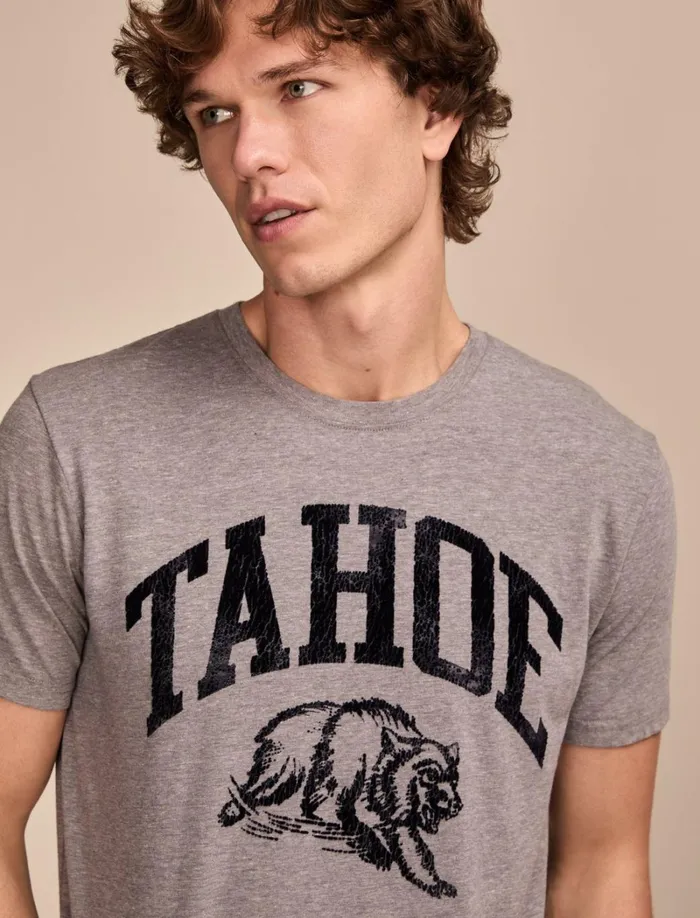Lucky Brand Graphic Tees Men Tahoe Heather Grey