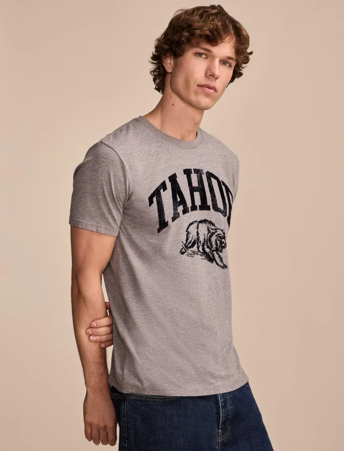 Lucky Brand Graphic Tees Men Tahoe Heather Grey