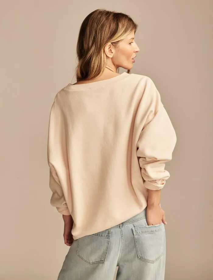 Lucky Brand Graphic Tees Women Alpine Social Club Crew Neck Peach Blush