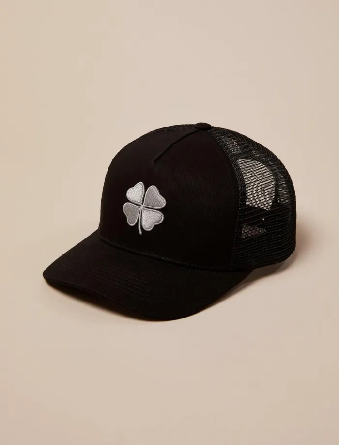 Lucky Brand Hats Men Clover Trucker Hat Black