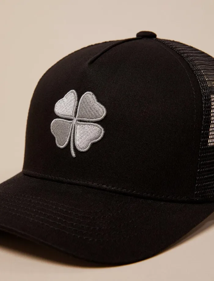 Lucky Brand Hats Men Clover Trucker Hat Black