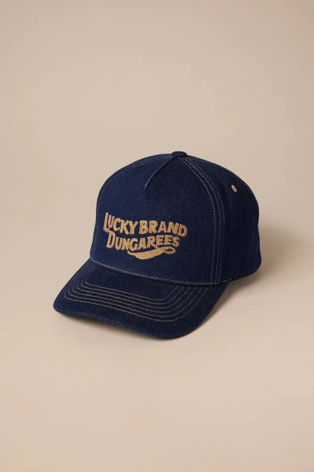 Lucky Brand Hats Women Lucky Branded Light Denim Multi