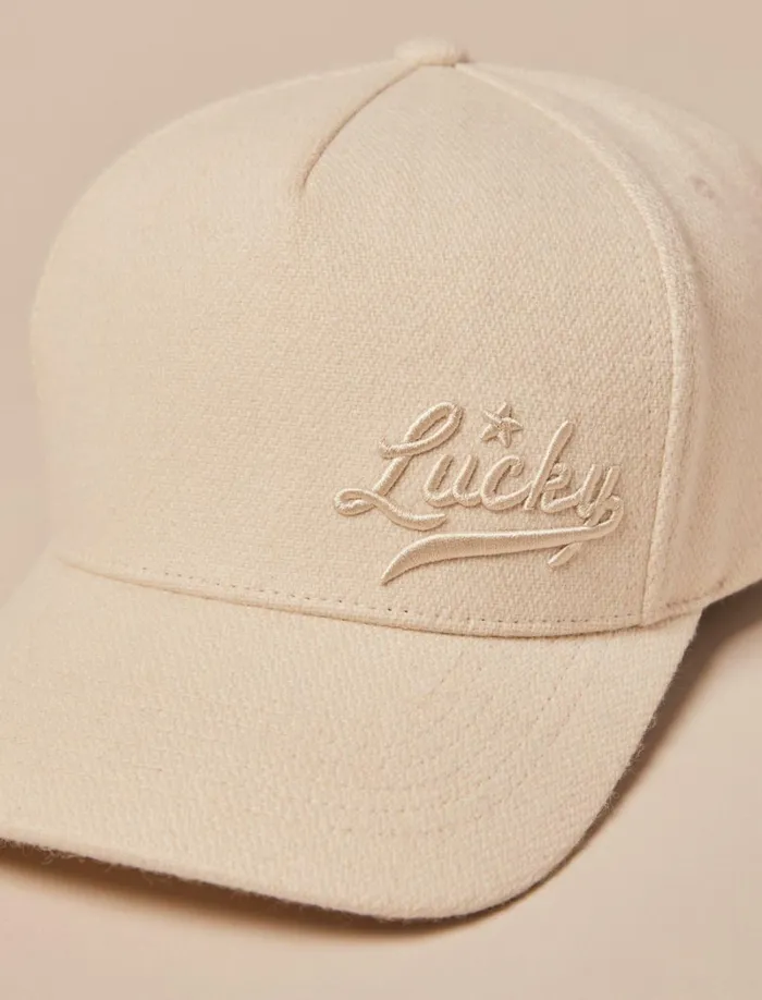 Lucky Brand Hats Women Wool Baseball Hat Natural