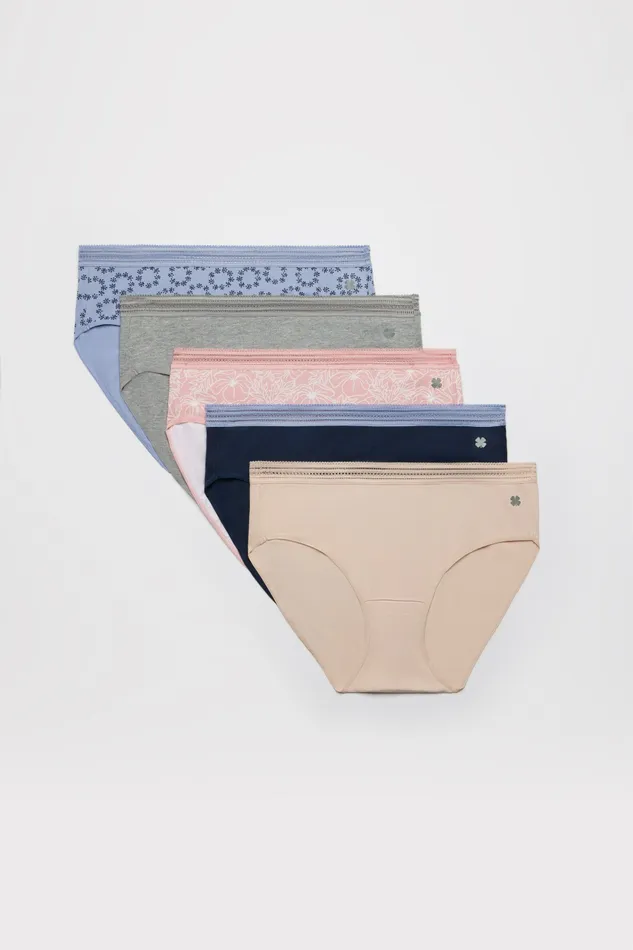 Lucky Brand Intimates and Sleepwear Women 5 Pack Cotton Panties Edi Default