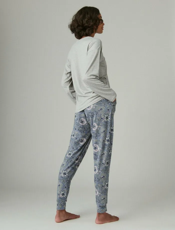 Lucky Brand Intimates and Sleepwear Women Lucky Script and Jogger Sleep Set Dark Grey