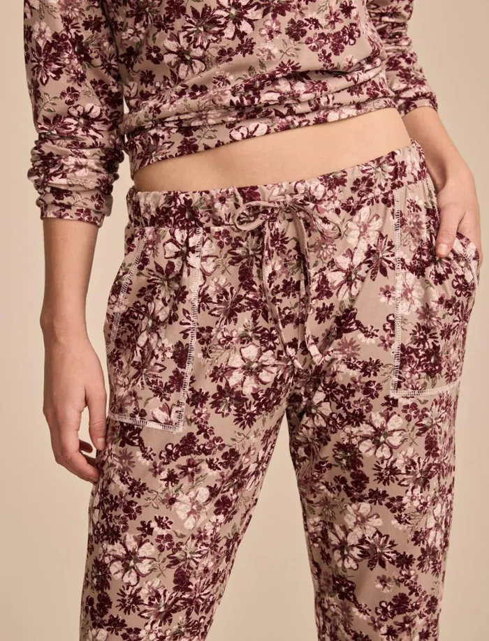 Lucky Brand Intimates and Sleepwear Women Printed Sleepwear Set Medium Beige