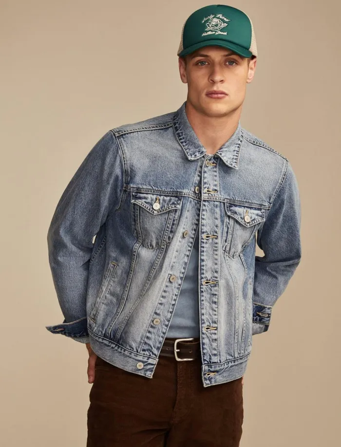 Lucky Brand Jackets and Outerwear Men Fender Denim Jacket Strat Blue