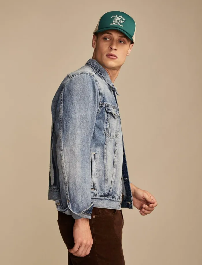 Lucky Brand Jackets and Outerwear Men Fender Denim Jacket Strat Blue