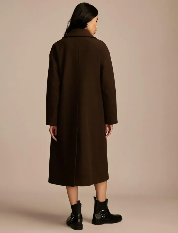 Lucky Brand Jackets and Outerwear Women Oversized Maxi Coat Espresso