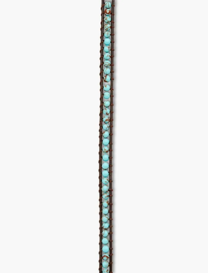 Lucky Brand Jewelry Women Turquoise Wrap Bracelet Medium Light Blue