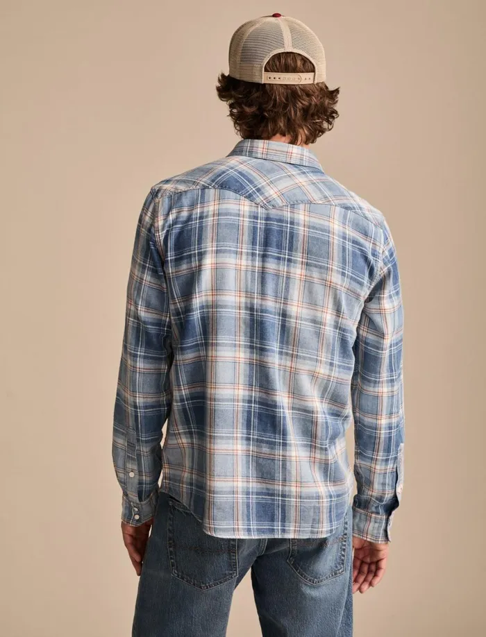Lucky Brand Shirts and Tops Men Indigo Western Shirt Light Indigo