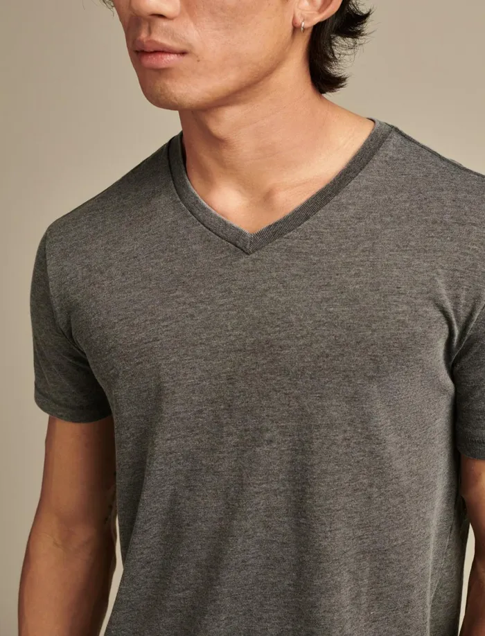 Lucky Brand Shirts and Tops Men Venice Burnout V Neck Tee Jet Black