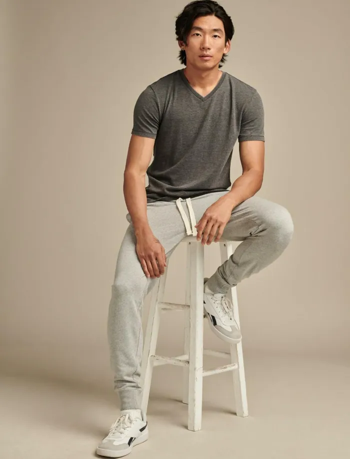 Lucky Brand Shirts and Tops Men Venice Burnout V Neck Tee Jet Black