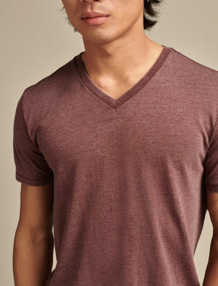Lucky Brand Shirts and Tops Men Venice Burnout V Neck Tee Port Royale