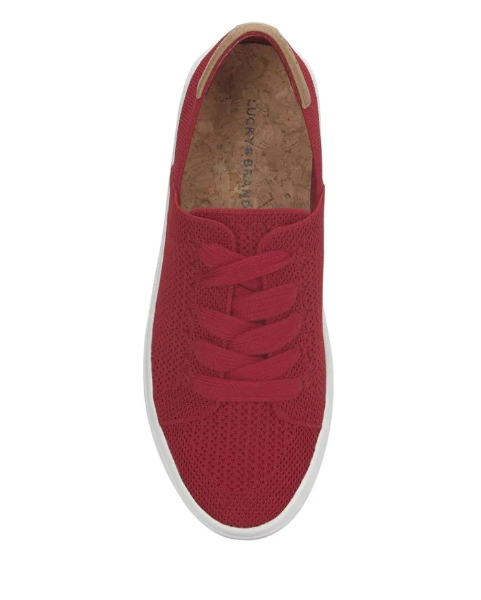 Lucky Brand Shoes Women Talena Sneaker Open Red