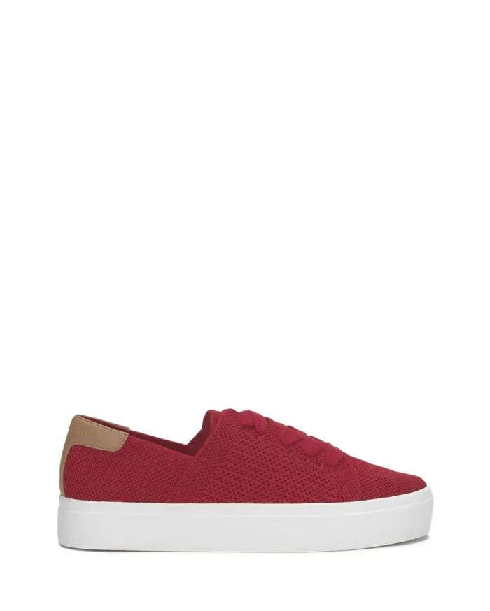 Lucky Brand Shoes Women Talena Sneaker Open Red