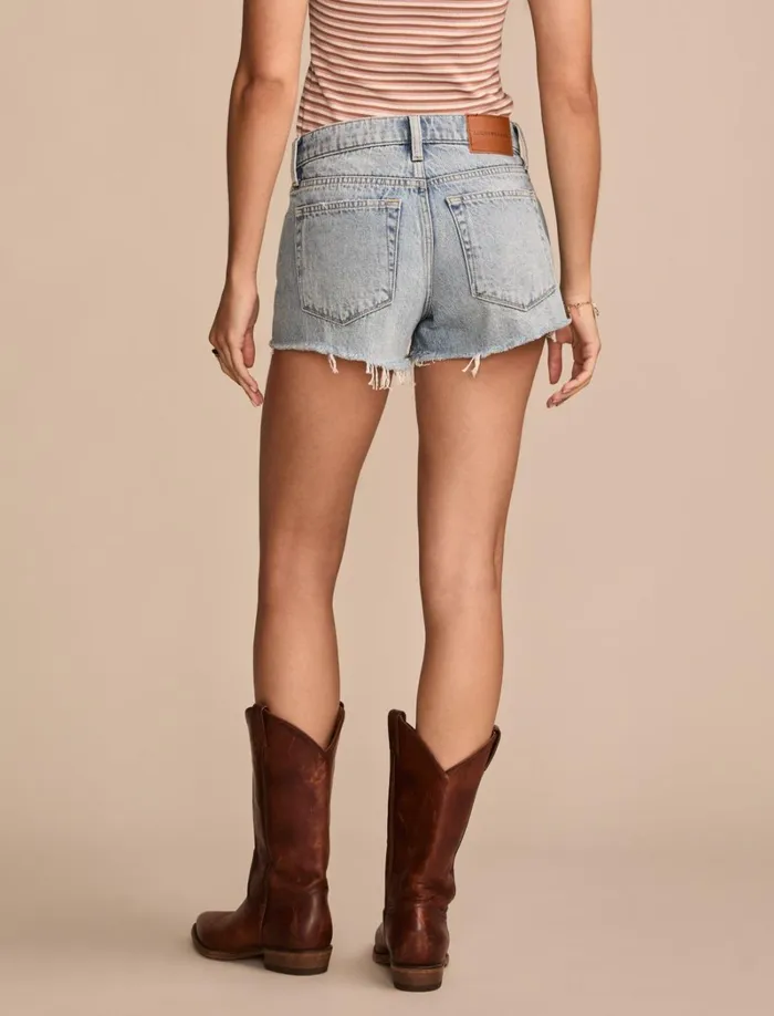 Lucky Brand Shorts Women High Rise Mom Short Monaco