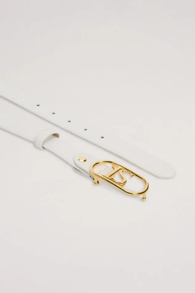 Luisa Spagnoli Belts Dolcino 8211 Leather Belt Whitegold 8211 Women Luisa Spagnoli Belts Dolcino 8211 Leather Belt Whitegold 8211 Women