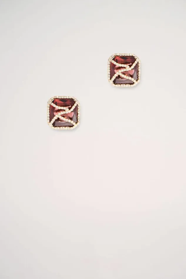Luisa Spagnoli Bijoux Nicarco 8211 Rhinestone Earrings 8211 Women