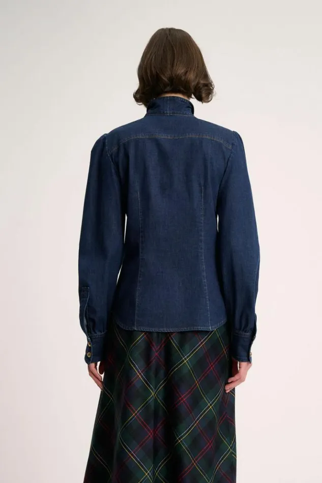 Luisa Spagnoli Blouses And Shirts Leonessa 8211 Denim Shirt Blue 8211 Women Luisa Spagnoli Blouses And Shirts Leonessa 8211 Denim Shirt Blue 8211 Women
