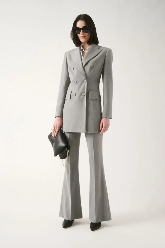 Luisa Spagnoli Blouses And Shirts Levriero 8211 Silk Shirt Grey Melange 8211 Women Luisa Spagnoli Blouses And Shirts Levriero 8211 Silk Shirt Grey Melange 8211 Women