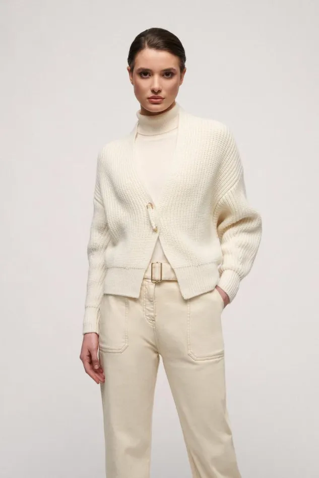 Luisa Spagnoli Cardigan Mail 8211 Wool Cardigan Cream 8211 Women