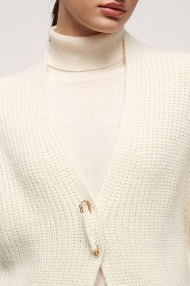 Luisa Spagnoli Cardigan Mail 8211 Wool Cardigan Cream 8211 Women Luisa Spagnoli Cardigan Mail 8211 Wool Cardigan Cream 8211 Women