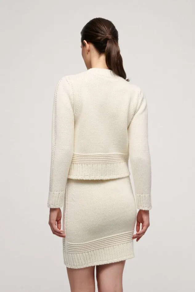 Luisa Spagnoli Cardigan Malinteso 8211 BonTon Cardigan Cream 8211 Women Luisa Spagnoli Cardigan Malinteso 8211 BonTon Cardigan Cream 8211 Women