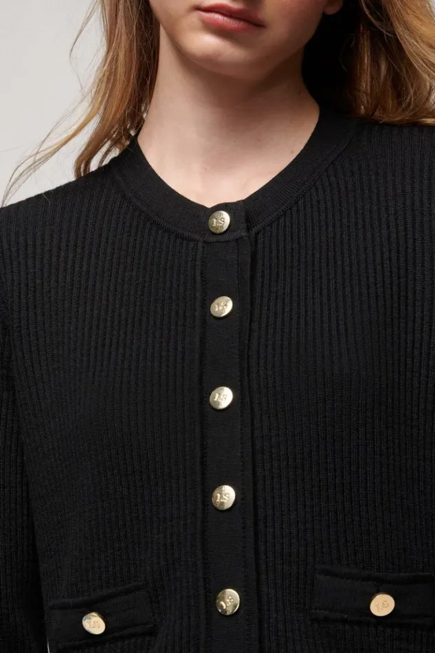 Luisa Spagnoli Cardigan Managua 8211 BonTon Cardigan Black 8211 Women Luisa Spagnoli Cardigan Managua 8211 BonTon Cardigan Black 8211 Women