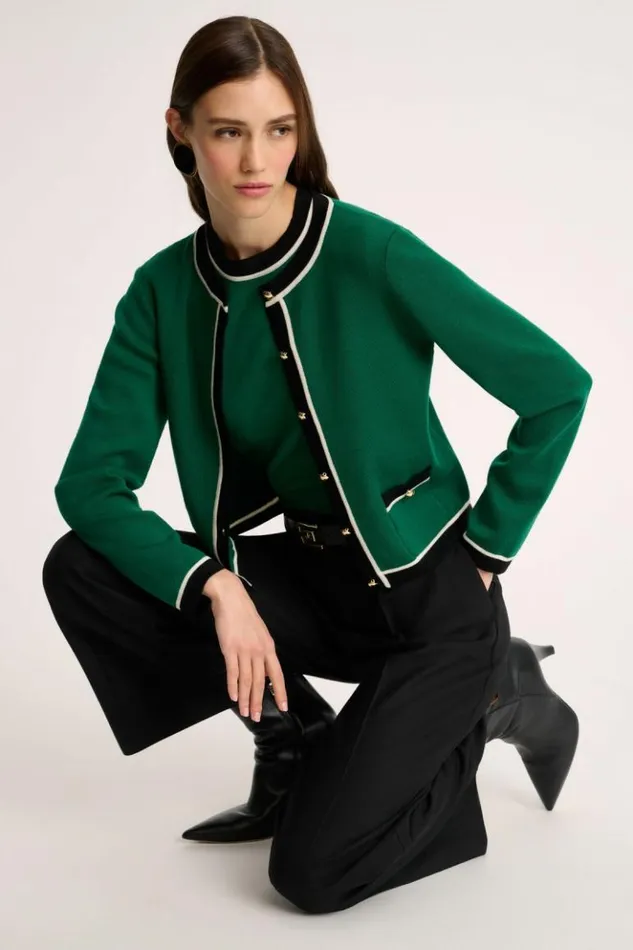 Luisa Spagnoli Cardigan Materiale 8211 Bon Ton Jacket 8211 Women