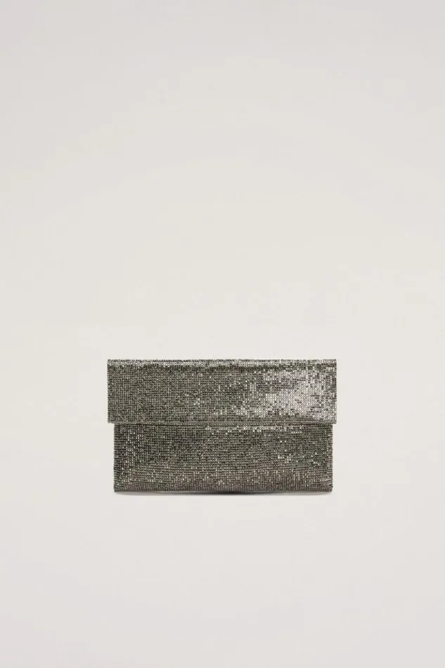 Luisa Spagnoli Clutch And Pochette Imma 8211 Rhinestone Clutch Bag Smokegunmetal 8211 Women Luisa Spagnoli Clutch And Pochette Imma 8211 Rhinestone Clutch Bag Smokegunmetal 8211 Women