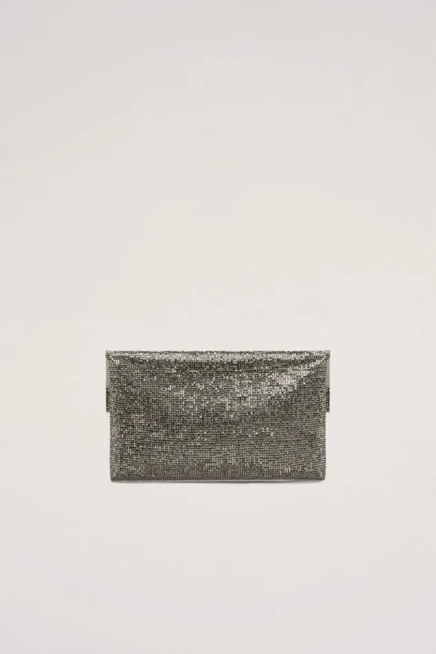 Luisa Spagnoli Clutch And Pochette Imma 8211 Rhinestone Clutch Bag Smokegunmetal 8211 Women Luisa Spagnoli Clutch And Pochette Imma 8211 Rhinestone Clutch Bag Smokegunmetal 8211 Women