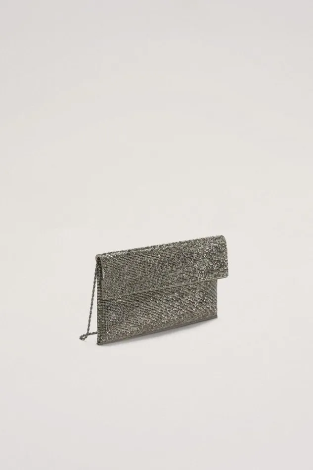 Luisa Spagnoli Clutch And Pochette Imma 8211 Rhinestone Clutch Bag Smokegunmetal 8211 Women Luisa Spagnoli Clutch And Pochette Imma 8211 Rhinestone Clutch Bag Smokegunmetal 8211 Women