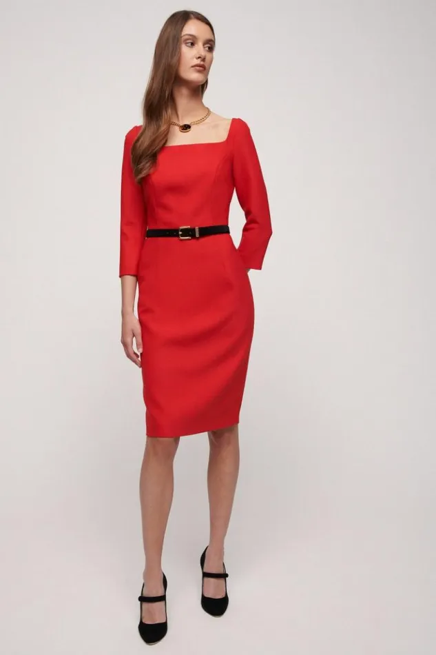 Luisa Spagnoli Dresses and Jumpsuits Grammo 8211 Sheath Dress Red 8211 Women Luisa Spagnoli Dresses and Jumpsuits Grammo 8211 Sheath Dress Red 8211 Women