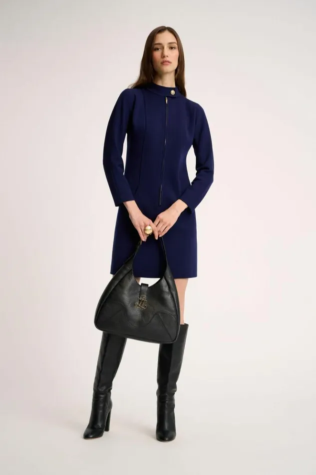 Luisa Spagnoli Dresses and Jumpsuits Marilina 8211 Sixties Dress Blue 8211 Women Luisa Spagnoli Dresses and Jumpsuits Marilina 8211 Sixties Dress Blue 8211 Women