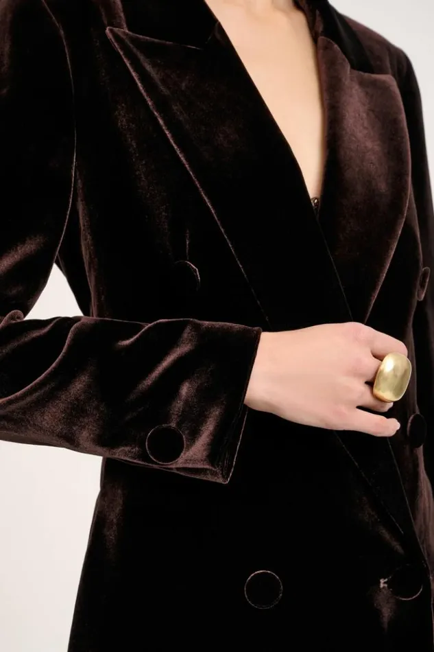Luisa Spagnoli Jackets and Blazers Scrittura 8211 Elegant Jacket Brown 8211 Women Luisa Spagnoli Jackets and Blazers Scrittura 8211 Elegant Jacket Brown 8211 Women